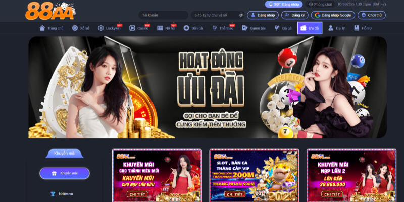 Một vài lưu ý về khuyến mãi 88AA