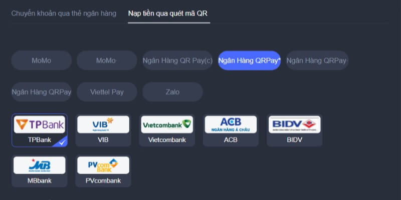 Nạp tiền 88AA qua giao dịch ngân hàng trực tuyến