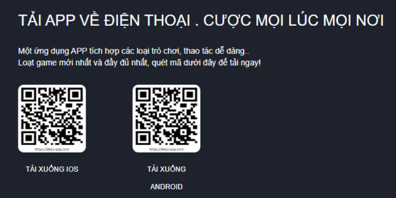Hướng dẫn tải App 88AA cho hệ điều hành IOS và Android.